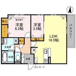 針中野駅 徒歩8分 2階の物件間取画像